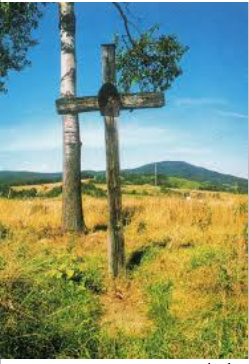 Krzyż na cmentarzu cholerycznym na Dzielcach